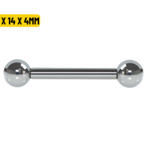 BARBELL RETO TITÂNIO R/INTERNA - 1.6 X 14 X 4MM