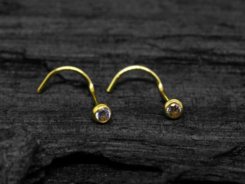NOSTRIL OURO 18K - 1.0MM - NO052