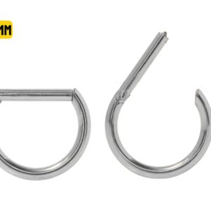 MEIA ARGOLA CLICKER TITÂNIO - 10MM