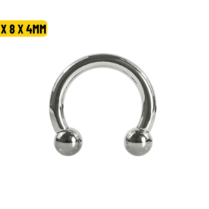 FERRADURA TITÂNIO R/INTERNA - 1.6 X 8 X 4MM