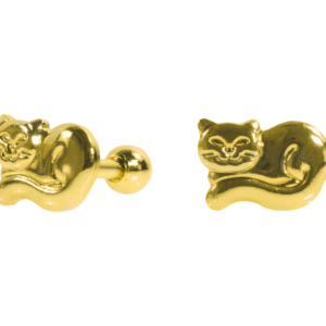 MICRO-RETO GATINHO -BANHADO A OURO