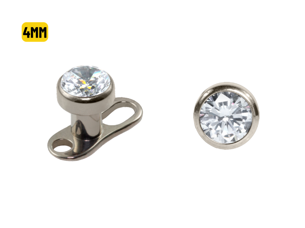 MICRODERMAL TITÂNIO P/ BRANCA - 4MM