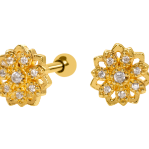 MICRO RETO MANDALA C97 - BANHADO A OURO