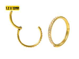 SEGMENTO CLICKER AÇO PVD C/ ZIRCÔNIA – 1.2 X 12MM