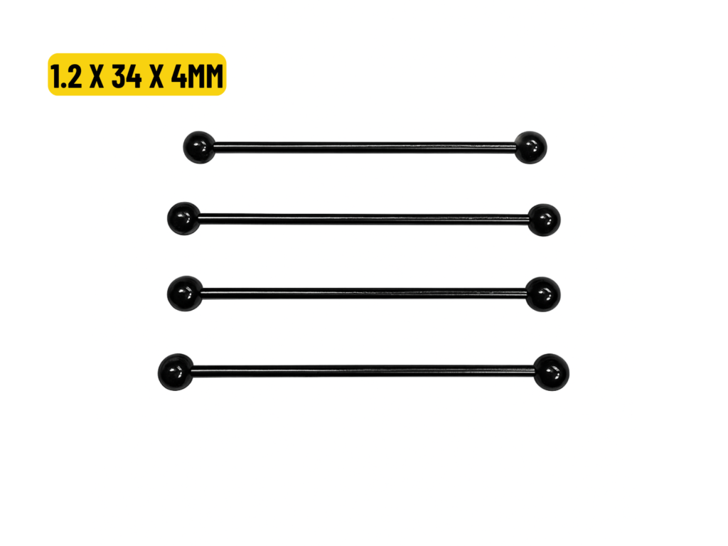 TRANSVERSAL PVD BLACK - 1.2 X 34 X 4MM