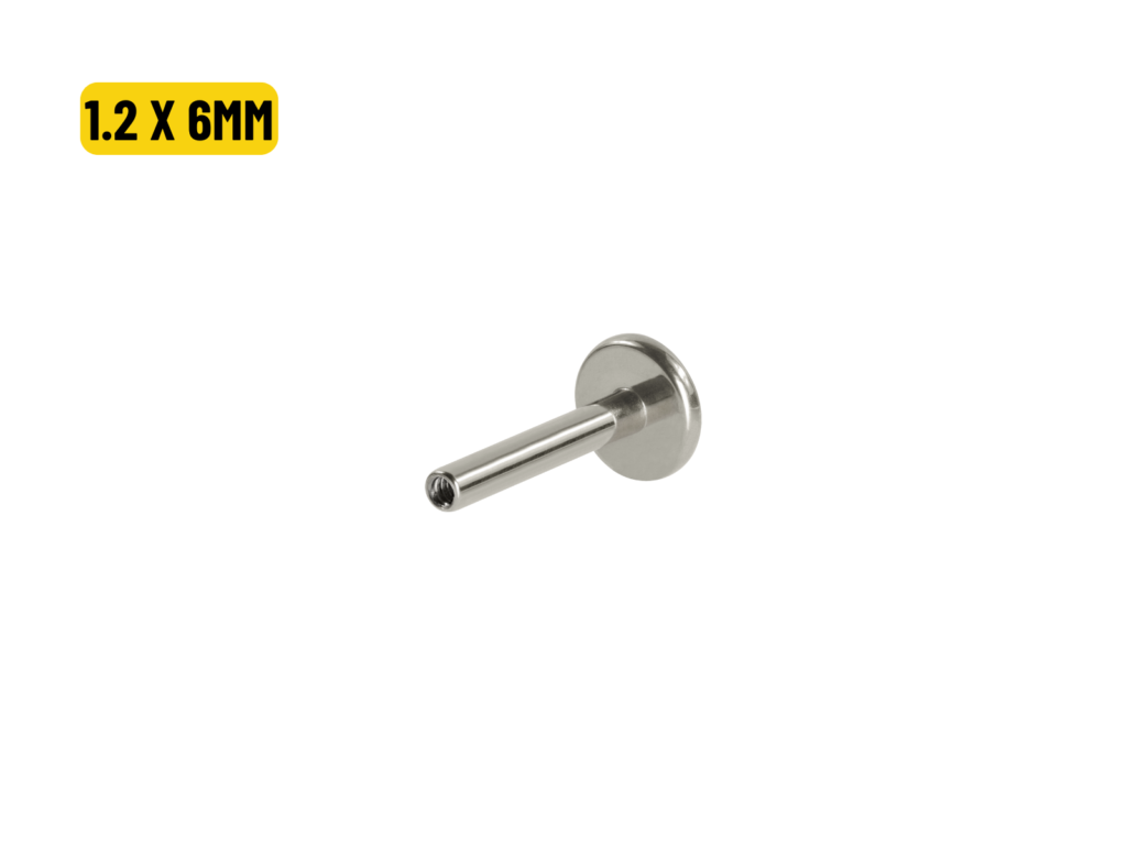 LABRET HASTE TITÂNIO - 1.2 X 6MM