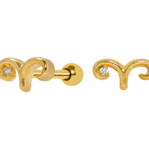 MICRO RETO SIGNO ÁRIES - BANHADO A OURO