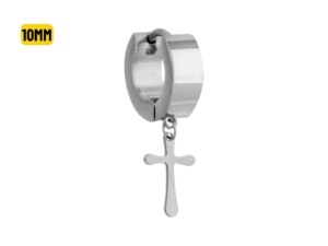 ARGOLA CLICKER AÇO C/ CRUZ 10MM – UNIDADE