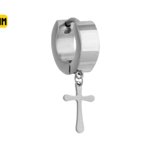 ARGOLA CLICKER AÇO C/ CRUZ 10MM - UNIDADE