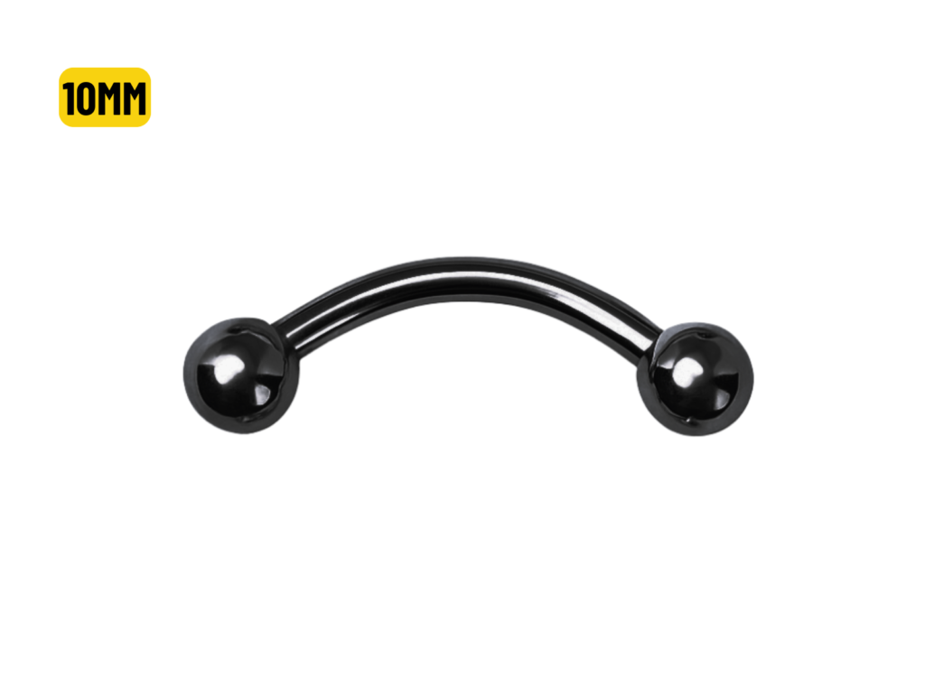 MICRO CURVO PVD BLACK 1.2 X 10 X 3MM
