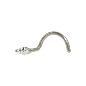 NOSTRIL TITÂNIO C/ GARRAS PONTO DE LUZ - 0.8 X 6MM