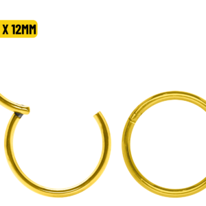 SEGMENTO CLICKER TITÂNIO PVD GOLD - 1.2 X 12MM