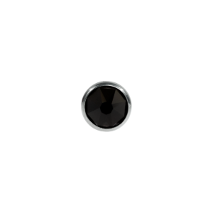TOPO TITÂNIO 1.2 (1.6MM) - STRASS BLACK 4MM
