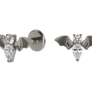 LABRET TITÂNIO R/I MORCEGO MOD2