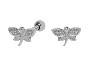 MICRO RETO MINI LIBÉLULA C36 – PRATA/ AÇO