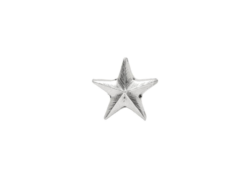 TOPO MICRODERMAL PRATA 950 - ESTRELA