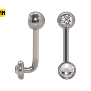 ÍNTIMO TITÂNIO R/I C/ 2 PEDRAS - 1.6 X 12 X 5/5MM