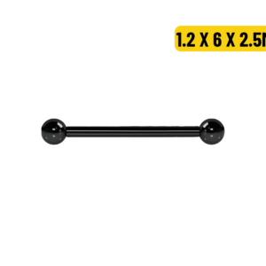 MICRO RETO PVD BLACK 1.2 X 6 X 2.5MM