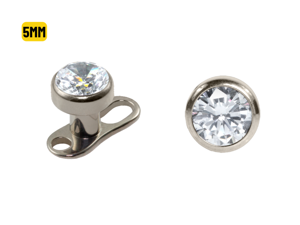 MICRODERMAL TITÂNIO P/ BRANCA - 5MM