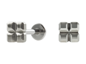 LABRET TITÂNIO R/I QUADRADO LISO