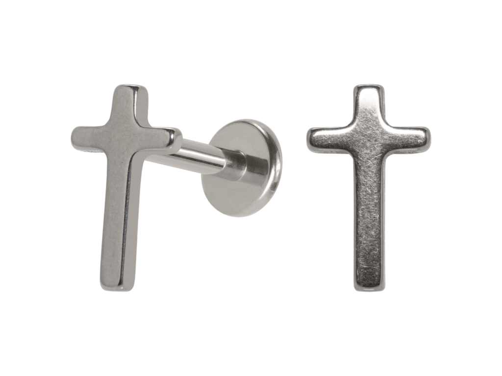 LABRET TITÂNIO R/I CRUZ