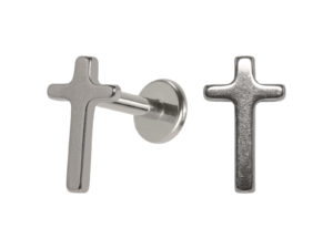 LABRET TITÂNIO R/I CRUZ