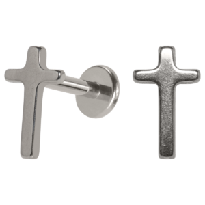 LABRET TITÂNIO R/I CRUZ