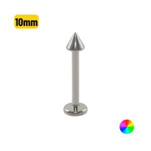 LABRET TITÂNIO SPIKE - 1.2 X 10MM