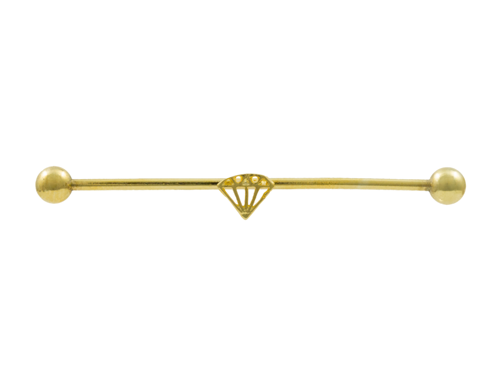 MEGABELL TRANSVERSAL DIAMANTE - BANHADO A OURO