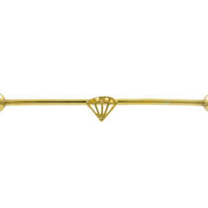 MEGABELL TRANSVERSAL DIAMANTE - BANHADO A OURO