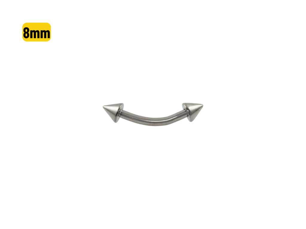MICRO CURVO TITÂNIO SPIKE - 1.2 X 8MM
