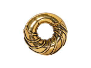 PÊNDULO LISTRADO AÇO PVD GOLD MAGNÉTICO – 6MM