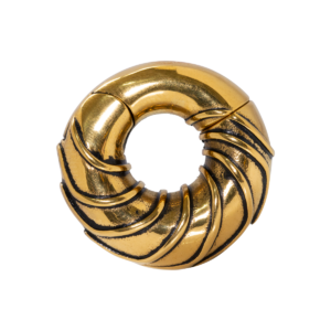 PÊNDULO LISTRADO AÇO PVD GOLD MAGNÉTICO - 6MM