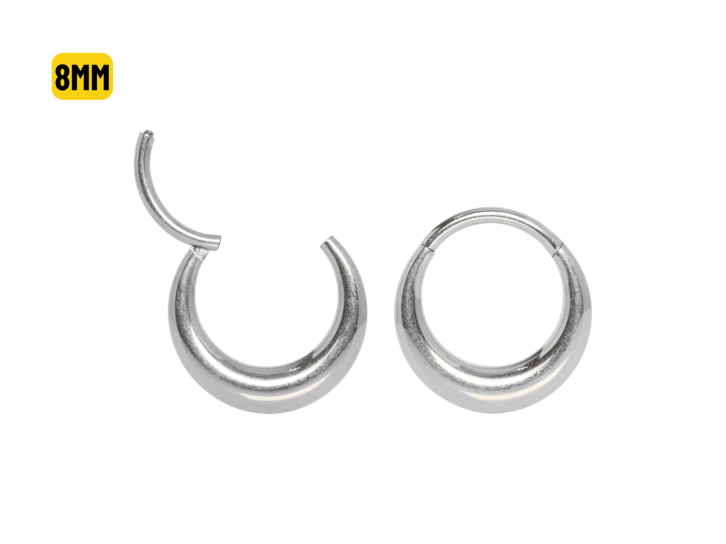 SEGMENTO CLICKER TITÂNIO OVAL - 8MM