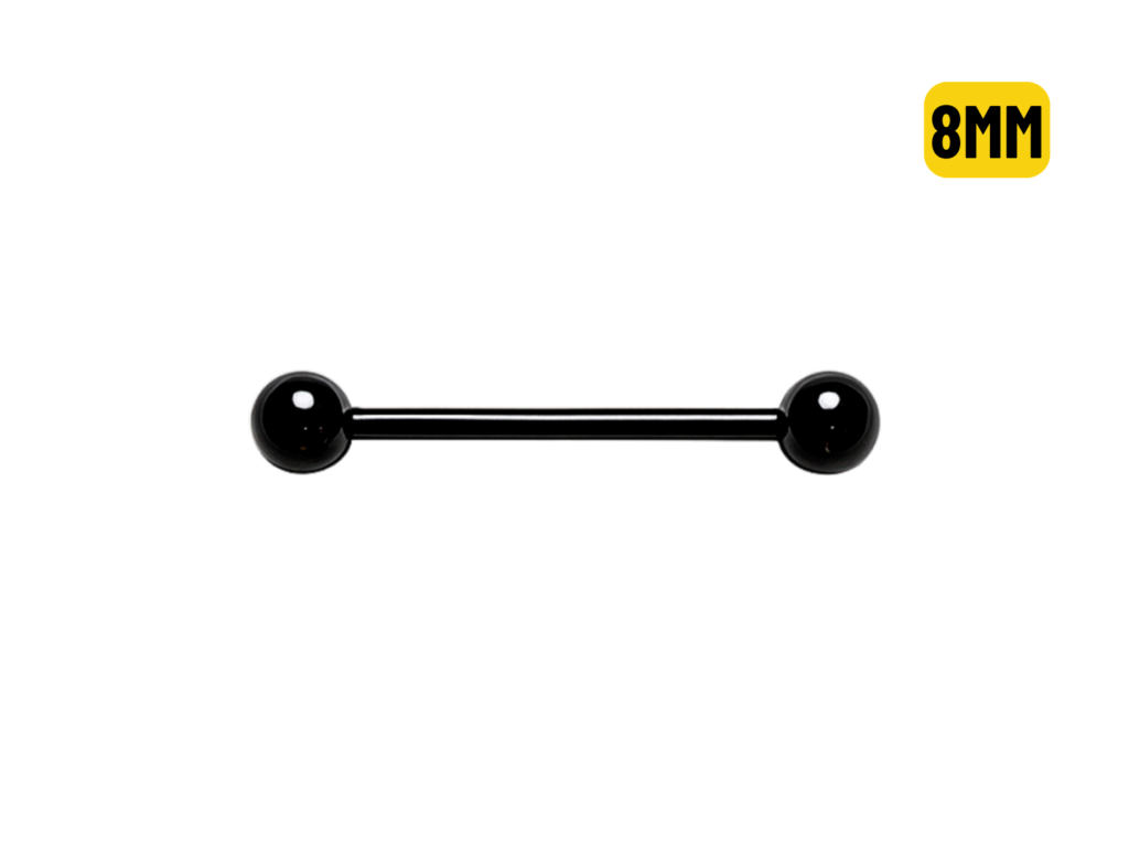 MICRO RETO TITÂNIO PVD BLACK 1.2 X 8 X 3MM