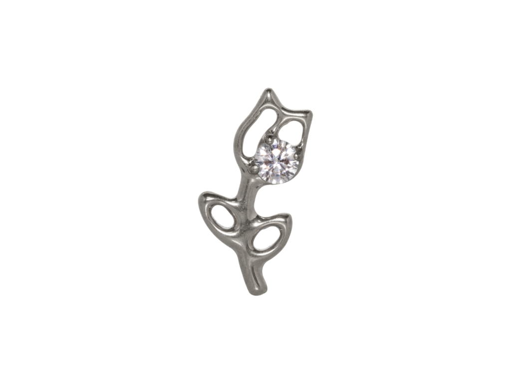 TOPO TITÂNIO 0.9 (1.2MM) - ROSA C/ ZIRCÔNIA