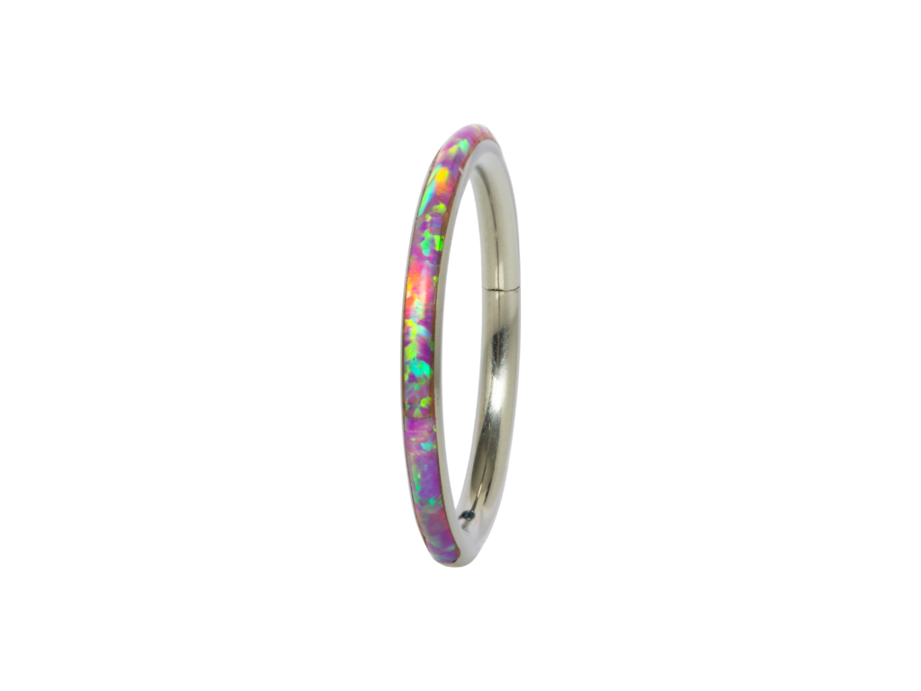 SEGMENTO CLICKER TITÂNIO OPALA 1.2 X 10MM - LILÁS
