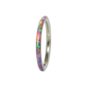 SEGMENTO CLICKER TITÂNIO OPALA 1.2 X 10MM - LILÁS