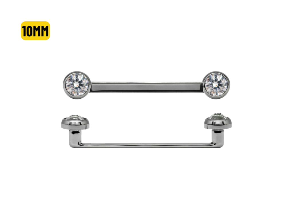 SURFACE FLAT TITÂNIO C/ PEDRA - 1.6 X 10 X 4MM