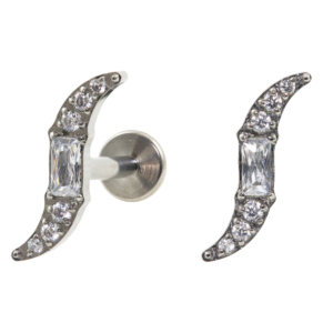 LABRET TITÂNIO R/I S C/ PEDRA