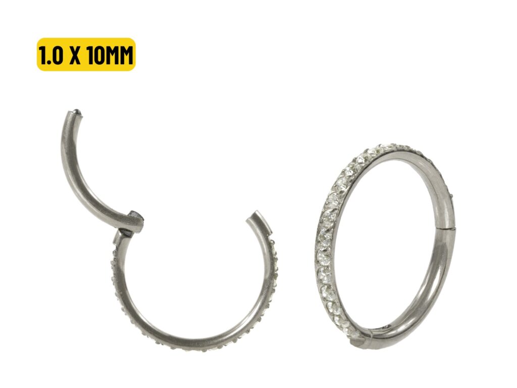SEGMENTO CLICKER TITÂNIO C/ ZIRCÔNIA - 1.0 X 10MM