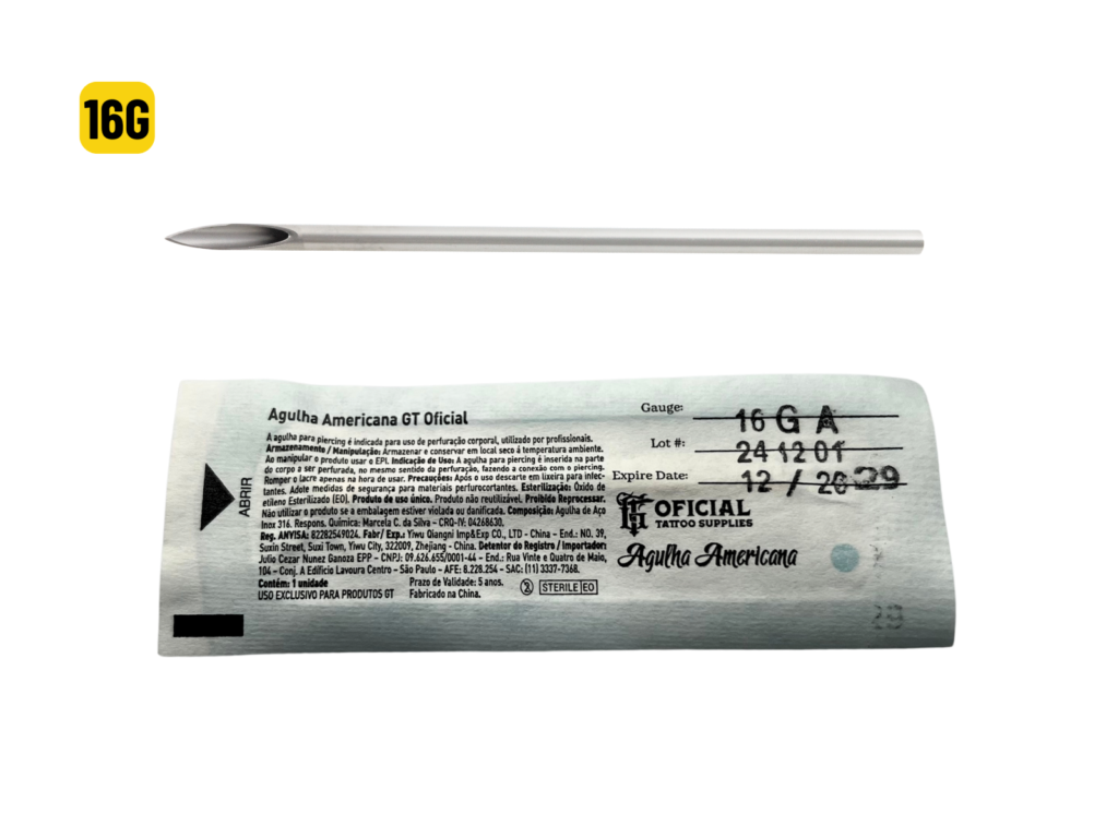 AGULHA AMERICANA THREADED 16G X 48MM 1.2 RETA - UNIDADE