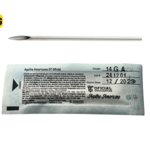 AGULHA AMERICANA THREADED 14G X 48MM 1.6 RETA - UNIDADE