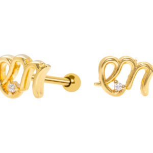 MICRO RETO SIGNO VIRGEM - BANHADO A OURO