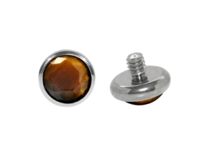 TOPO TITÂNIO 1.2 (1.6MM) X 5MM – OLHO DE TIGRE
