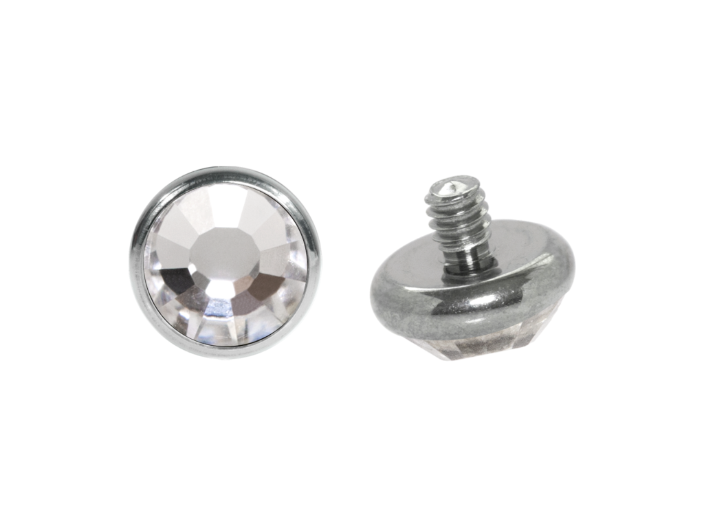 TOPO TITÂNIO 1.2 (1.6MM) - STRASS 5MM