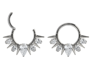 SEGMENTO TITÂNIO CLICKER FRONTAL SPIKE C/ ZIRCÔNIA