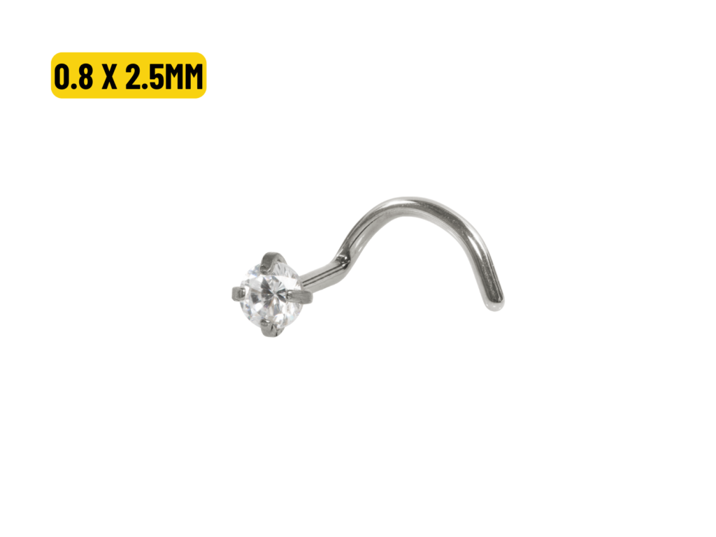NOSTRIL TITÂNIO C/ GARRAS - 0.8 X 2.5MM