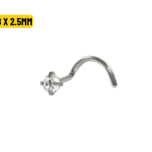 NOSTRIL TITÂNIO C/ GARRAS - 0.8 X 2.5MM