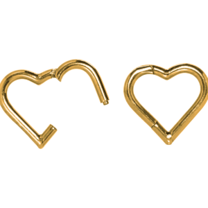 HEART CLICKER AÇO PVD - 1.0 X 10MM